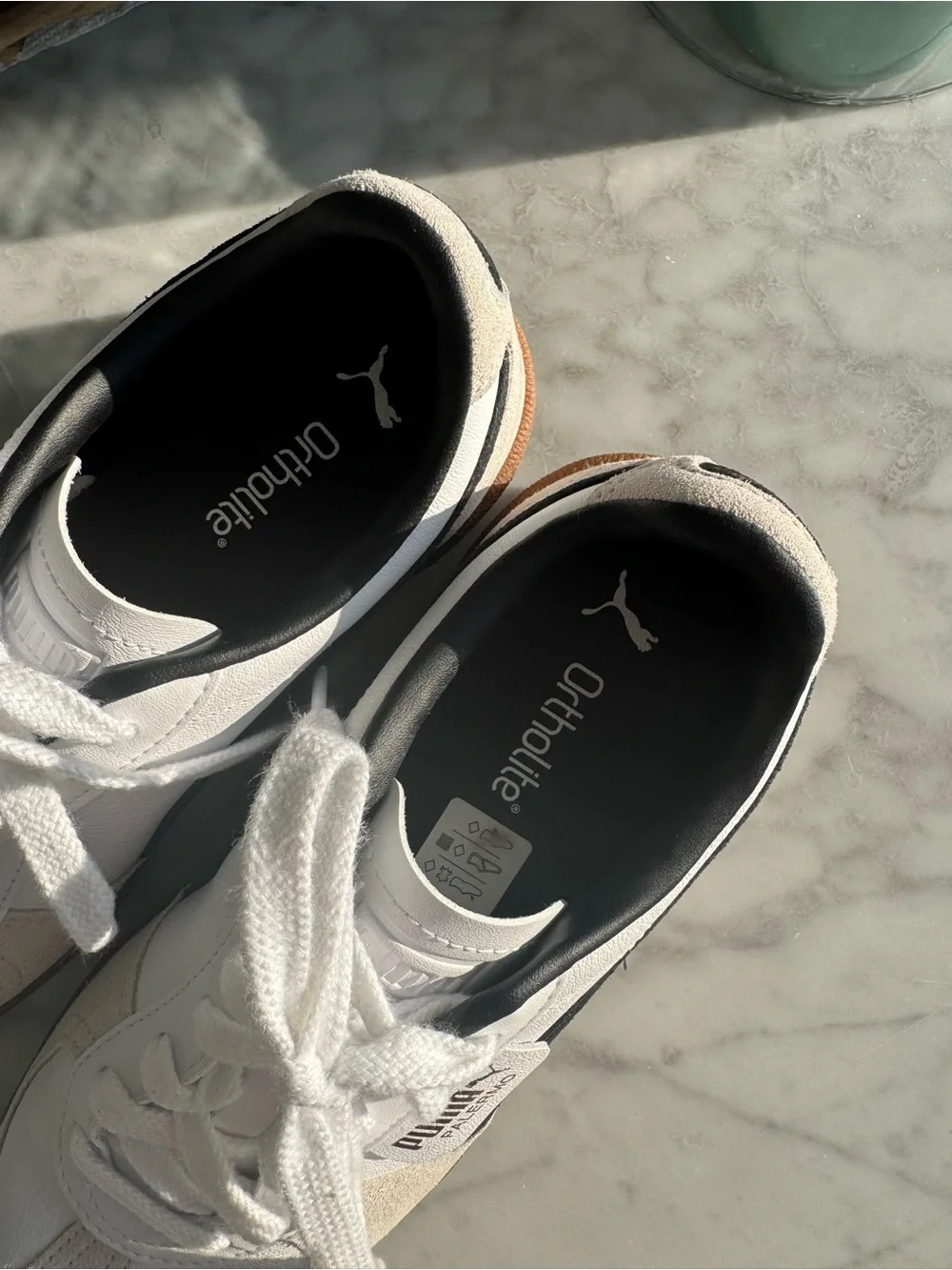 PUMA Palermo White Black Gum Retro Sneakers Women’s Size 7.5 - Picture 5 of 8